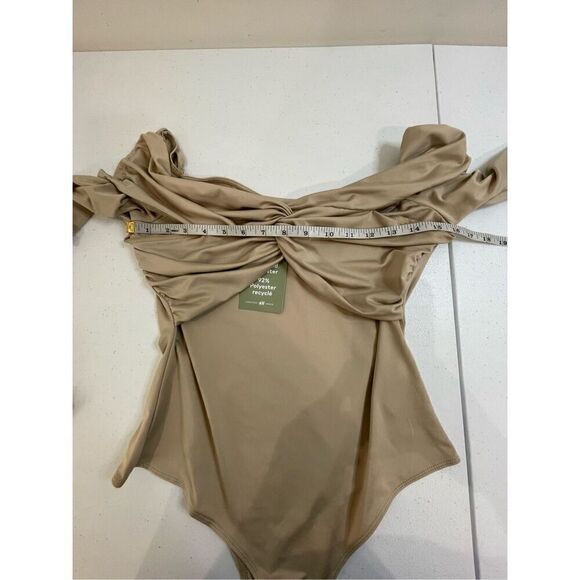 H&M women’s tan body suit medium NWT - Picture 3 of 5